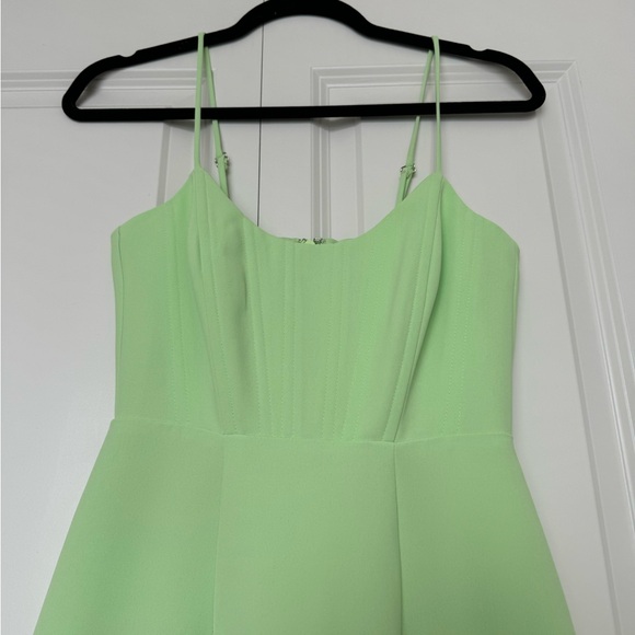 NWT Gianni Bini Corset Mini Dress Size 0 Pear / Lime - Picture 5 of 5